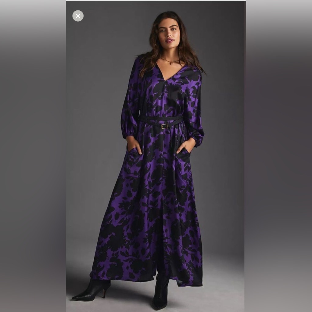 Anthropologie Delfi Collective V-Neck Maxi Dress Size M